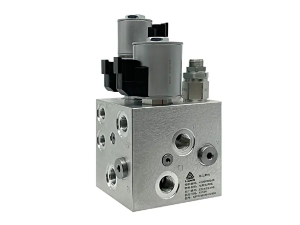 Válvula direcional elétrica para elevadores tipo tesoura