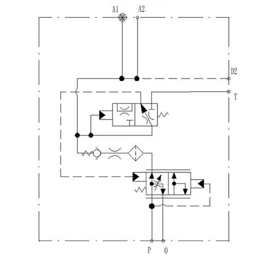 Válvula de carga do acumulador (simples)