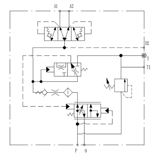 Válvula de carga do acumulador (dupla) YSV-D-R