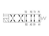 Válvula direcional solenóide (2 posições e 8 vias)