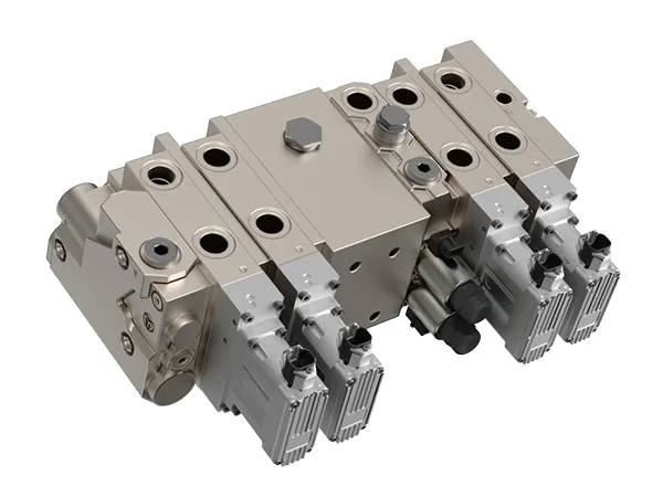 Bloco de válvulas de comando load sensing