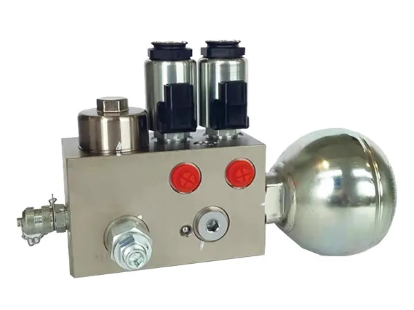 Bloco manifold de válvula de retenção pilotada (para escavadeira compacta)